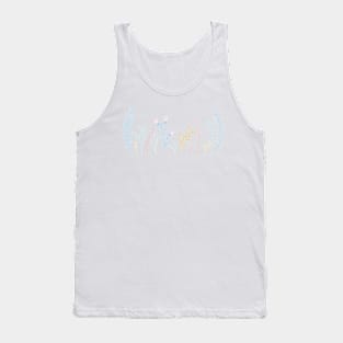 whimsical playful and modern flower pattern design Tank Top